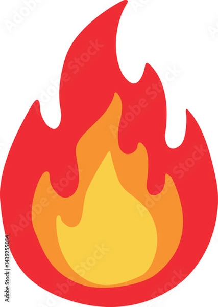 Obraz 火事や炎のアイコン記号ベクターイラスト