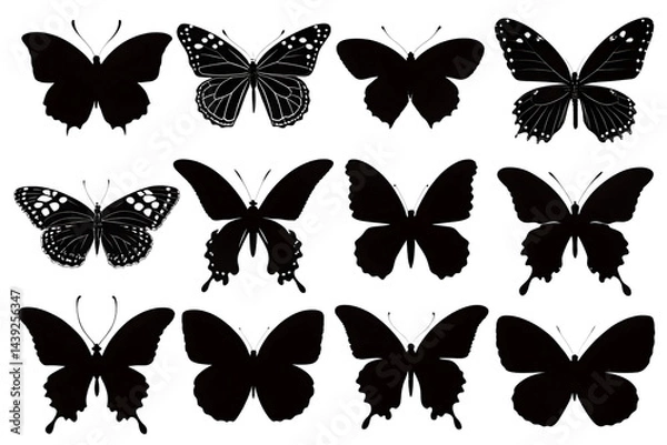 Obraz collection of butterflies