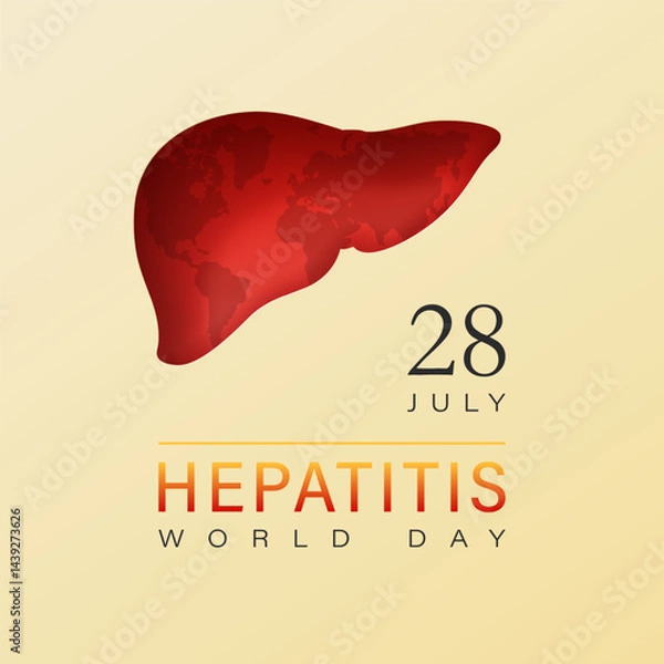Obraz world hepatitis day poster