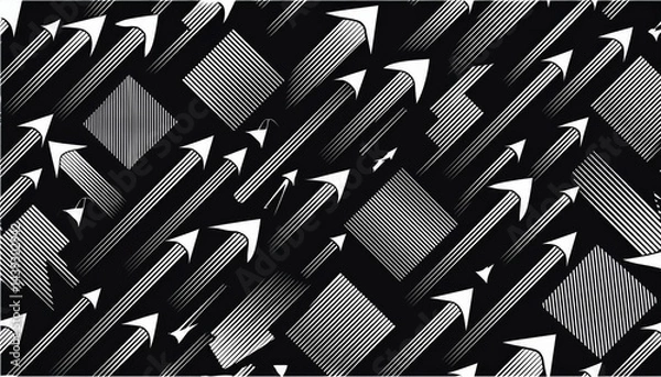 Fototapeta abstract zickzack flash seamless pattern background illustration