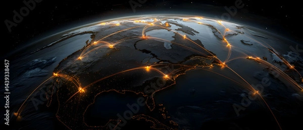 Obraz Global Network Connections (9)