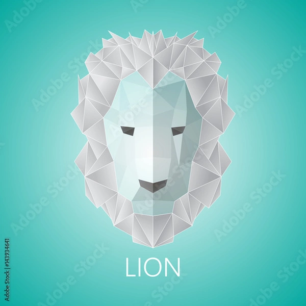 Obraz Lion. Triangular lion.