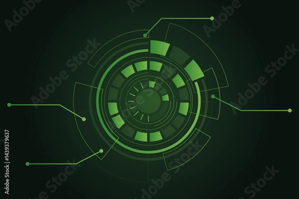 Fototapeta Creative futuristic technology infographic pack with digital interface elements, high-tech graphs, modern charts, neon data visuals, cyber-inspired information layouts, sleek holographic diagrams, fut