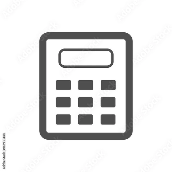 Obraz calculator icon vector