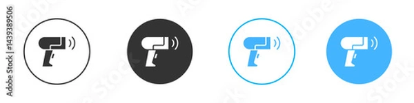 Fototapeta Barcode scanner icon Vector Graphic set