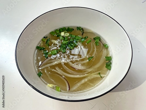 Obraz Vietnamese traditional broth with herbs and spices