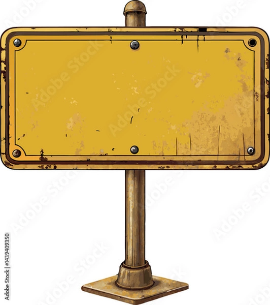 Obraz old sign on a white background. premium old sign design