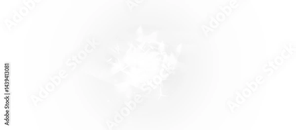 Fototapeta PNG crystal rainbow spectrum with glowing light and glass sparkle, bokeh glitter flare, PNG transparent shine background for abstract magic design and colorful fantasy effect in futuristic atmosphere.