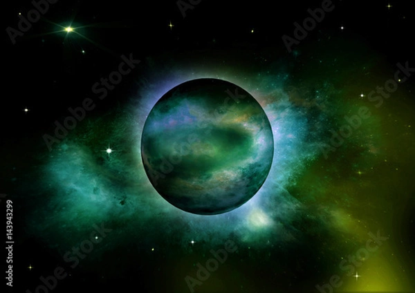 Obraz galaxy in a free space