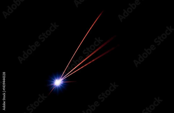 Fototapeta stars, explosion of sparks from an electrical short circuit