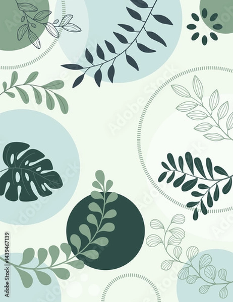 Obraz Hand drawn color lines art background design.