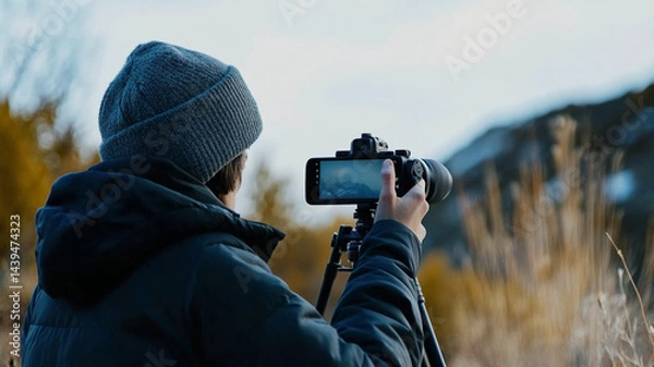 Obraz photographer in action