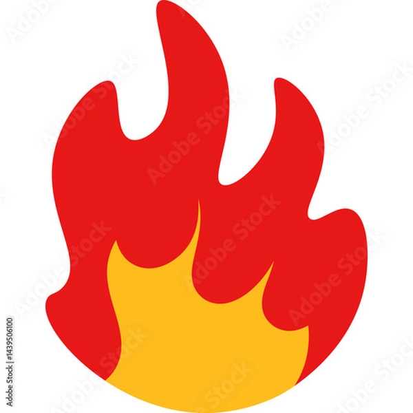 Fototapeta Flame Vector Element