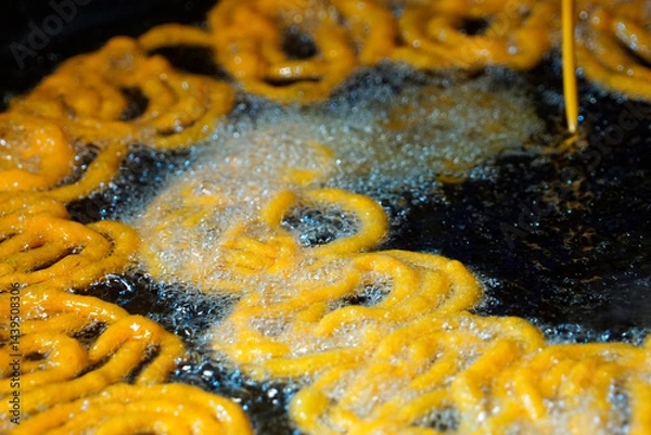 Fototapeta wok made fresh Diwali sweets