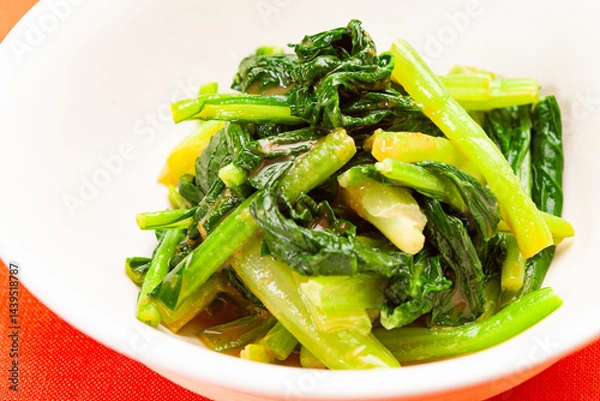 Fototapeta 日本の食　小松菜のピーナッツ和え