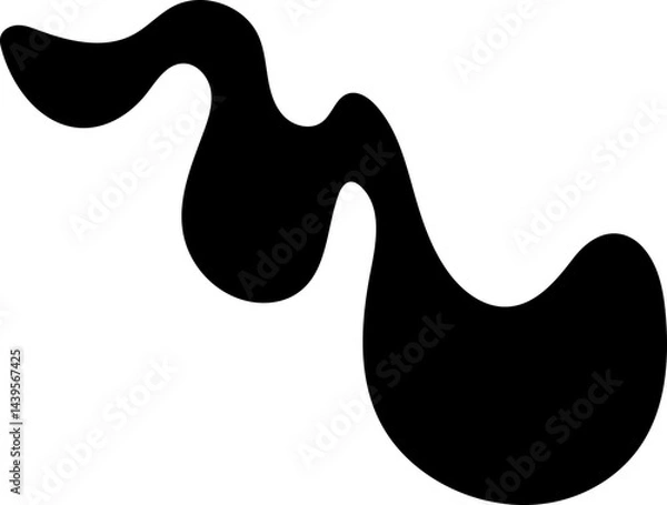 Fototapeta solid abstract cutout shape element