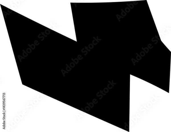 Fototapeta solid abstract cutout shape element