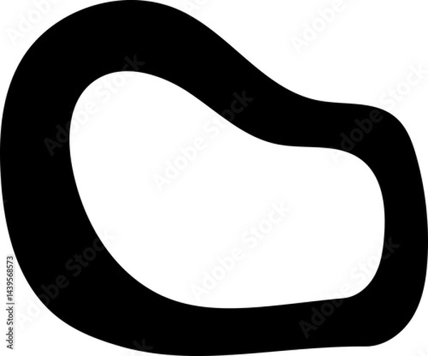 Fototapeta solid abstract cutout shape element