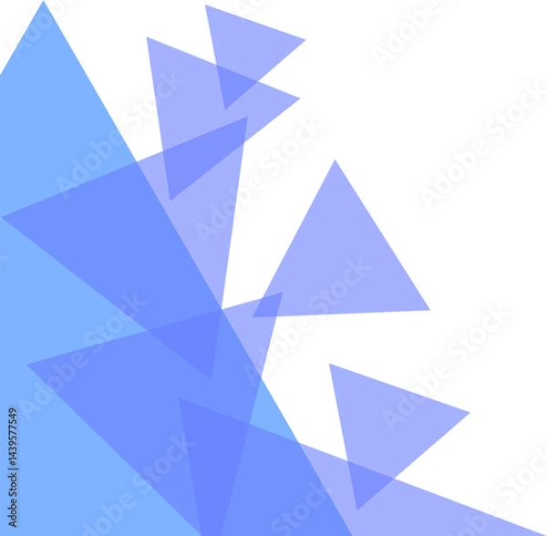 Fototapeta Triangle Transparant Corner