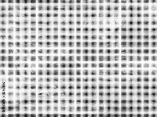 Obraz Abstract Dotted Halftone Crumpled Paper Vector Texture. Retro overlay newspaper background. Collage element