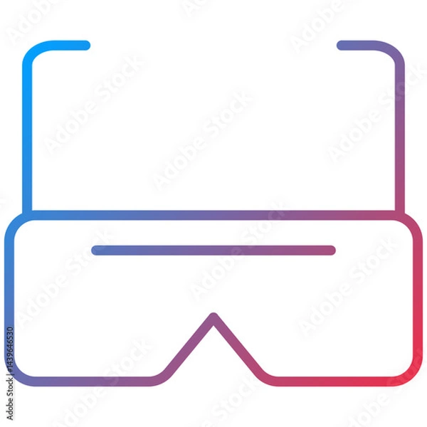 Obraz Eye Protector Line Icon Style