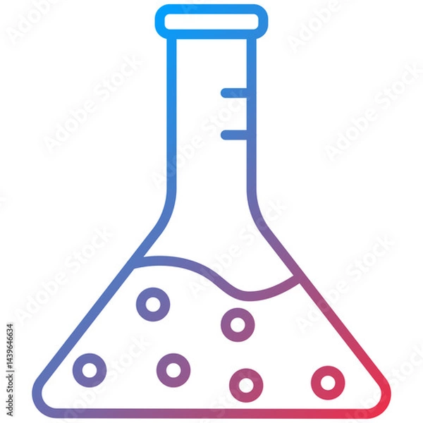 Obraz Flasks Line Icon Style