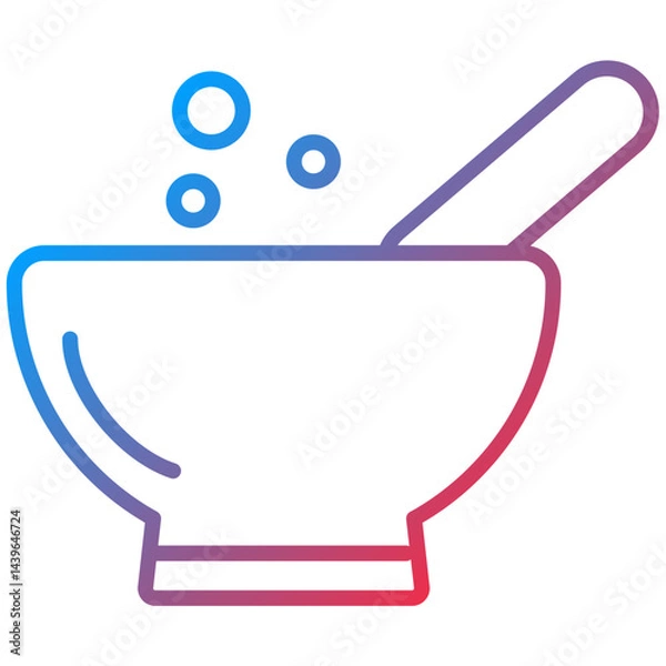 Obraz Mortar Line Icon Style