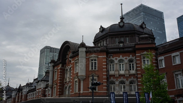 Obraz 東京駅丸の内駅舎の伝統的な赤レンガ