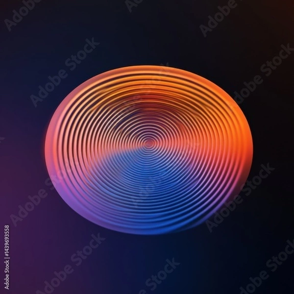 Obraz abstract concentric circle design