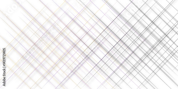 Fototapeta Abstract lines in grey and white tone of many squares and rectangle shapes on white background. Metal grid isolated on the white background. nervures grey abstract perspective Random chaotic.	
