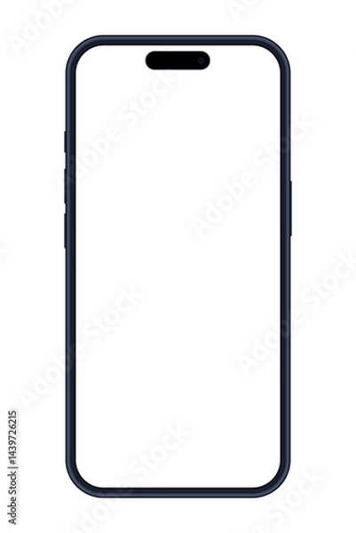 Fototapeta Smartphone generation 16 mockup vector editable