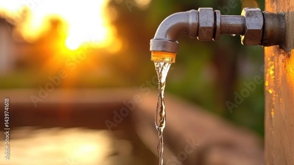 Obraz A water shortage forcing people to ration every drop