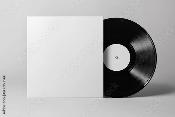 Obraz Blank vinyl record and cover (1)