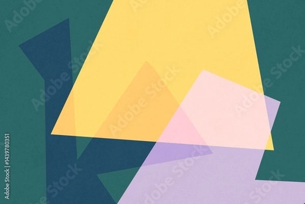 Obraz Colorful geometric shapes create abstract visual harmony