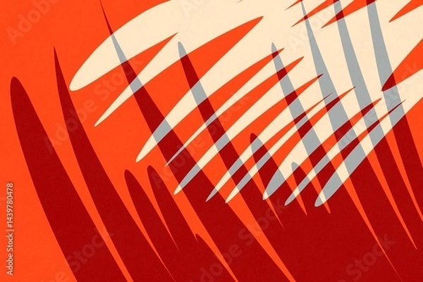 Obraz Abstract composition with bold colors and dynamic shapes