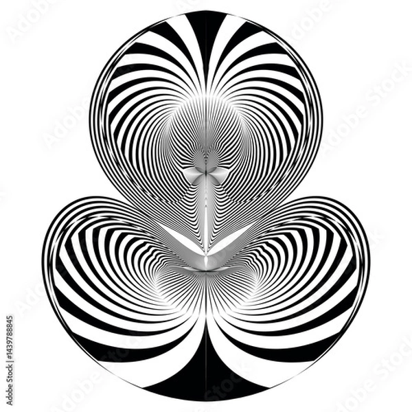 Obraz Основные RGB op art creative pattern, ornament, modern halftone lines background, vector design element
