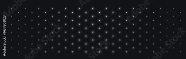 Fototapeta Abstract black and white geometric background. Dotted pattern with gradation. Separate layers with the ability to edit. Halftone dotted retro simple pattern. Vector illustration.