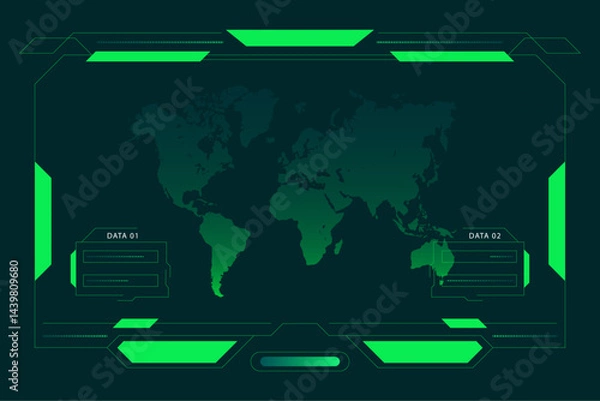 Obraz Creative technology infographic concept with futuristic charts, digital data visualization, modern tech interfaces, sleek UI design elements, innovative data flow diagrams, tech-inspired graphic eleme