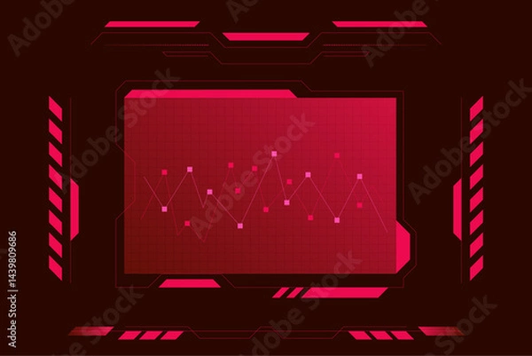Obraz Creative futuristic infographic concept with dynamic digital charts, innovative data visualization, neon glowing graphics, modern tech interfaces, abstract futuristic diagrams, high-tech infographic e