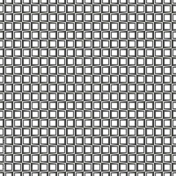 Obraz Grey grid seamless pattern on white background.