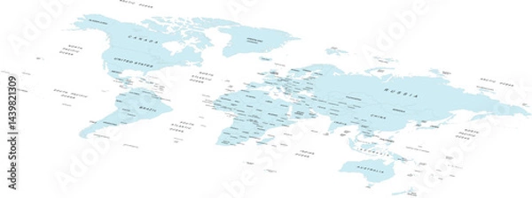 Obraz World Map Illustration