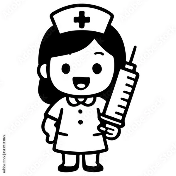 Obraz Cure Nurse Illustration