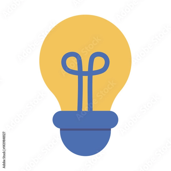 Obraz light bulb icon vector illustration