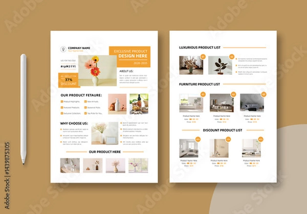 Obraz Product Catalog Template Layout