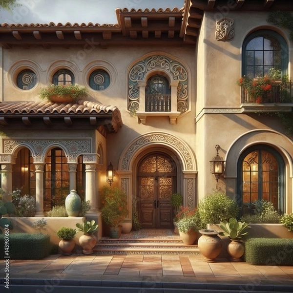 Fototapeta A style influenced by Spanish colonial