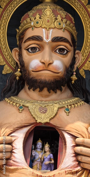 Obraz Close-Up of Hanuman's Divine Heart