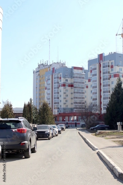 Obraz The city on a sunny spring day.