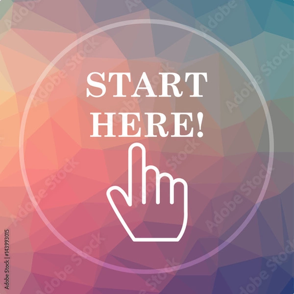Obraz Start here icon