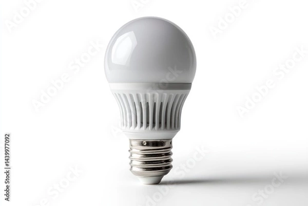 Obraz Minimalist aesthetic showcasing a white container with a lustrous golden lid on a white backdrop.