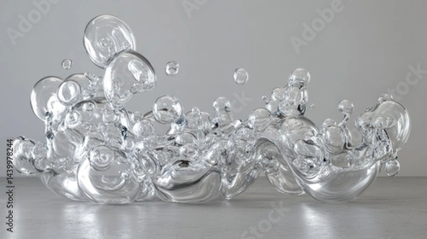 Fototapeta Crystal Water Splash, Studio, Abstract Background